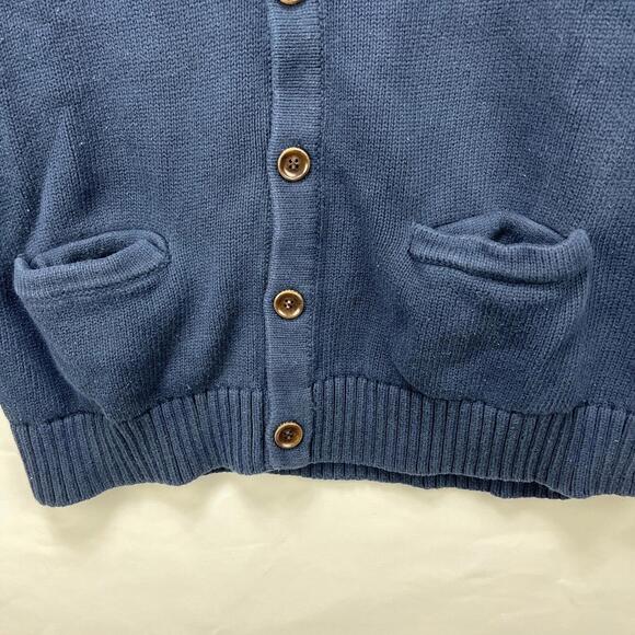 Vintage L.L. Bean Cardigan Knit Sweater Large Cotton - Picture 3 of 9